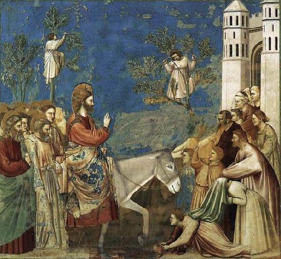 GIOTTO di Bondone Entry into Jerusalem oil painting picture